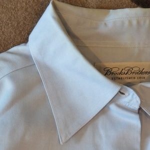 Classic non-iron blue Brooks Brothers shirt